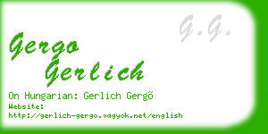 gergo gerlich business card